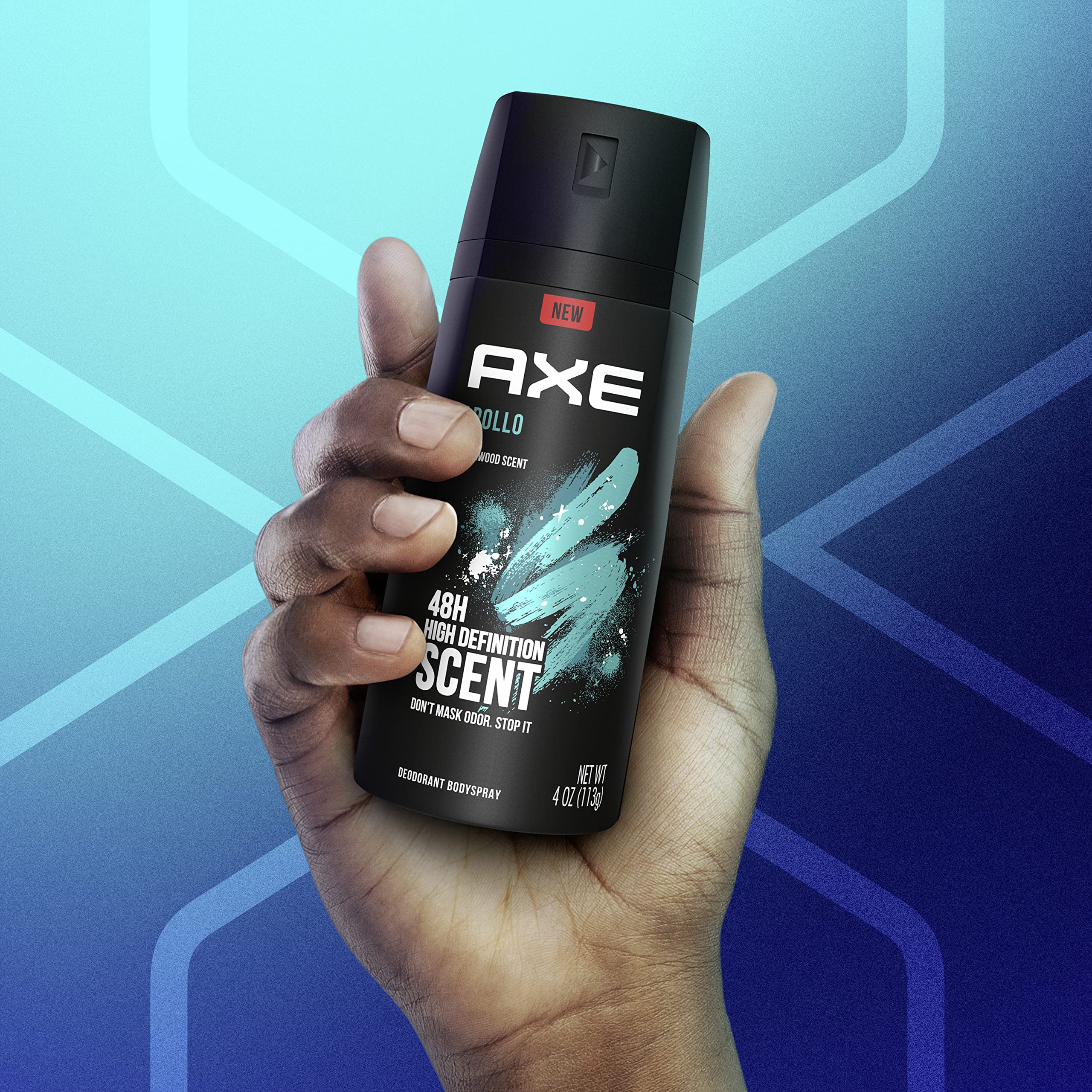 AXE Apollo recyclable metal label highlighting eco-conscious packaging