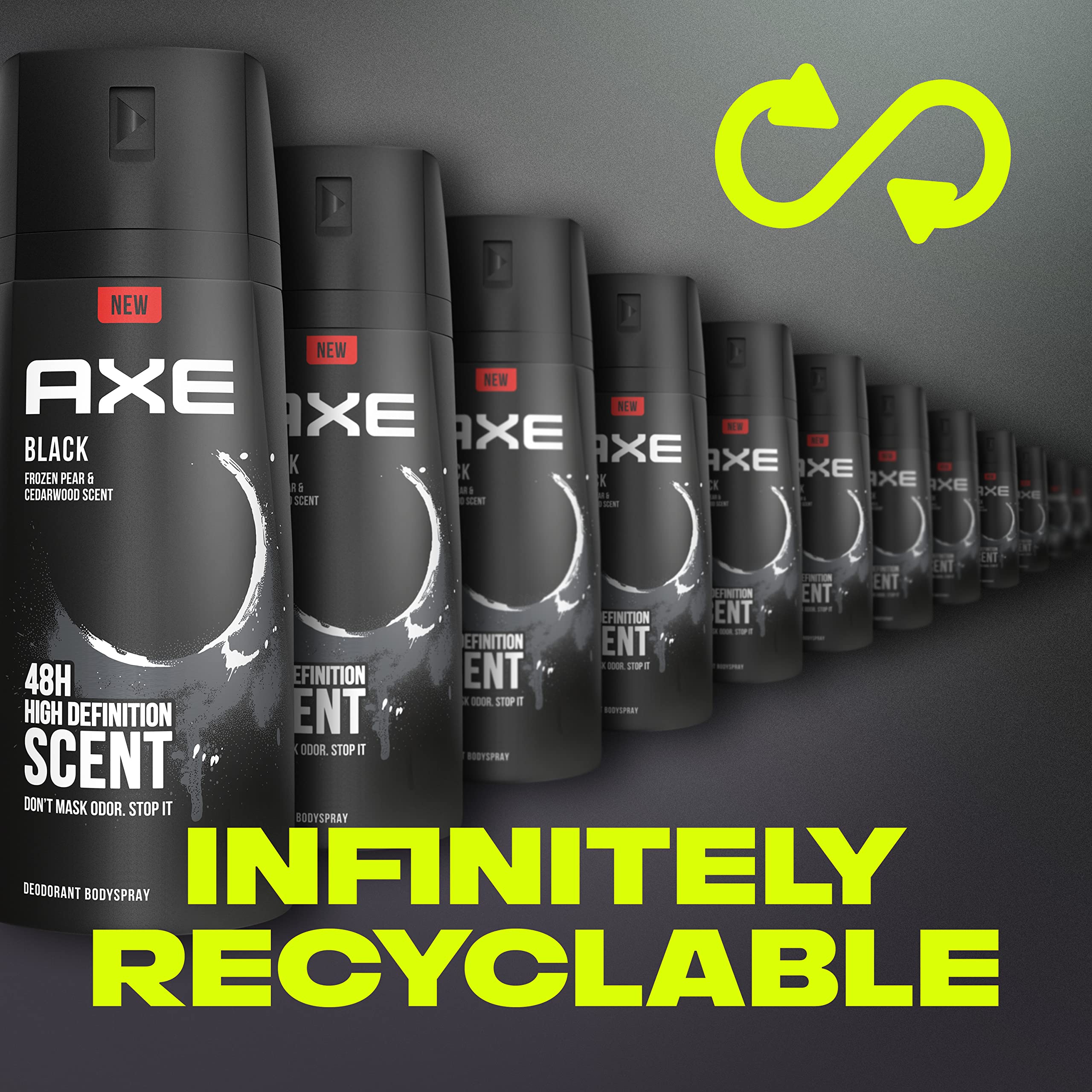 Morning routine scene with AXE Black on sink showing subtle everyday scent benefit