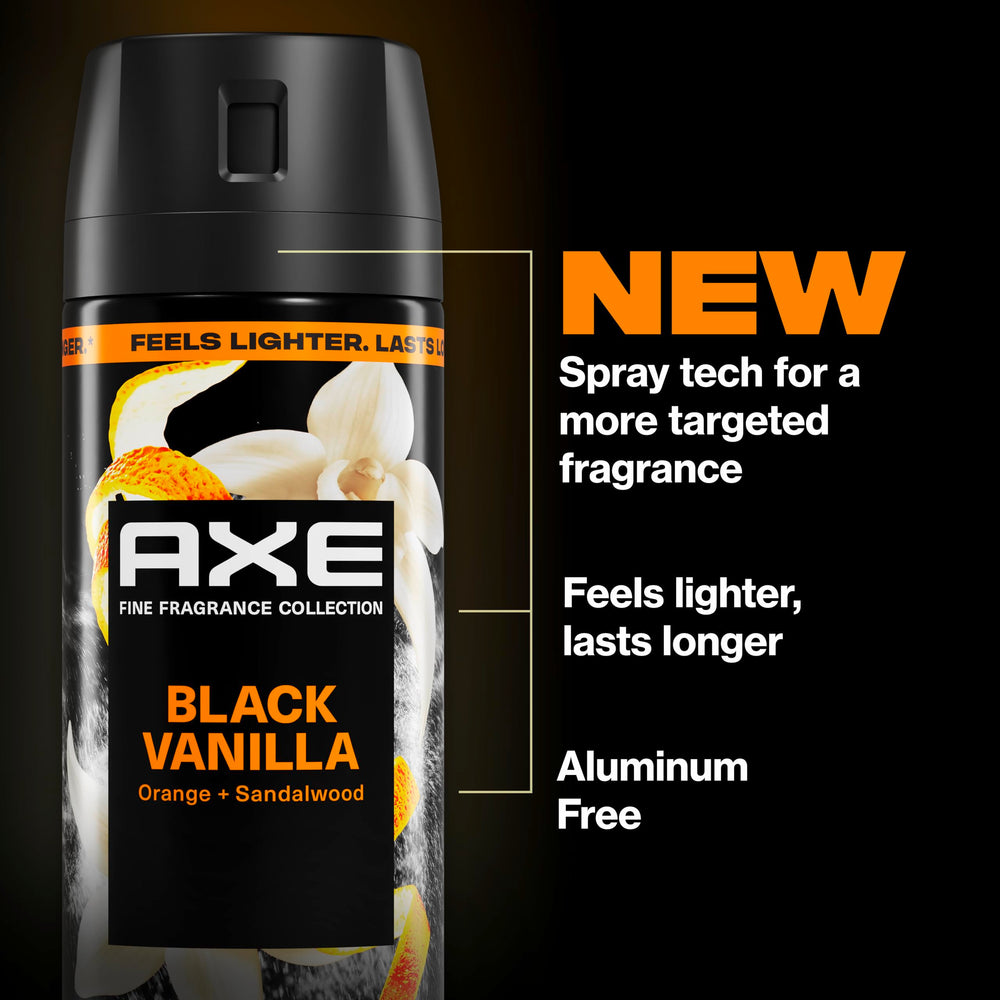 AXE fine fragrance mist texture in air illustrating lightweight coverage and quick diffusion