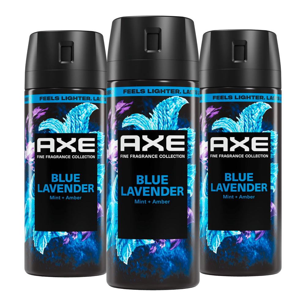 AXE Blue Lavender front packaging showing clean branding and size benefit