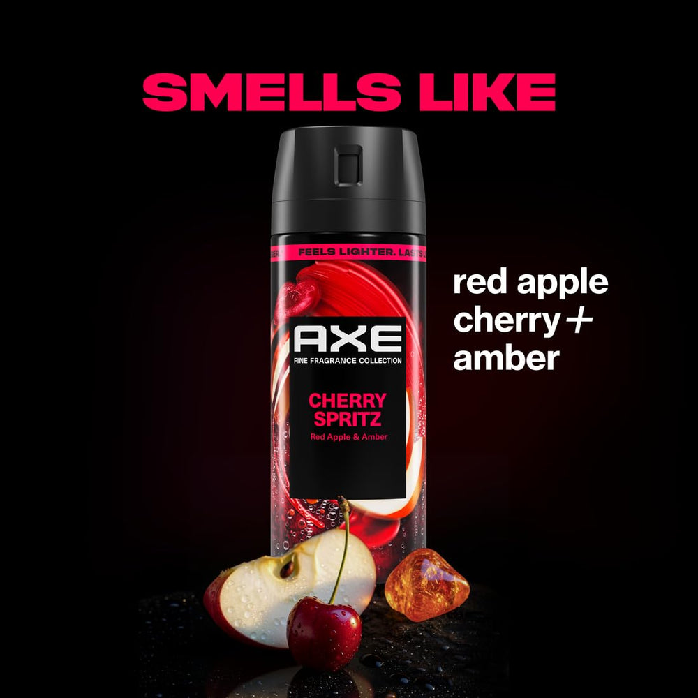 AXE Cherry Spritz three-pack displayed for value and convenience