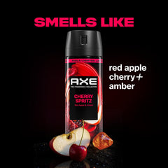 AXE Cherry Spritz three-pack displayed for value and convenience