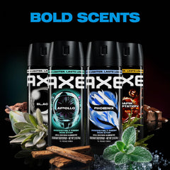 AXE Dark Temptation can texture showing rich chocolate amber notes