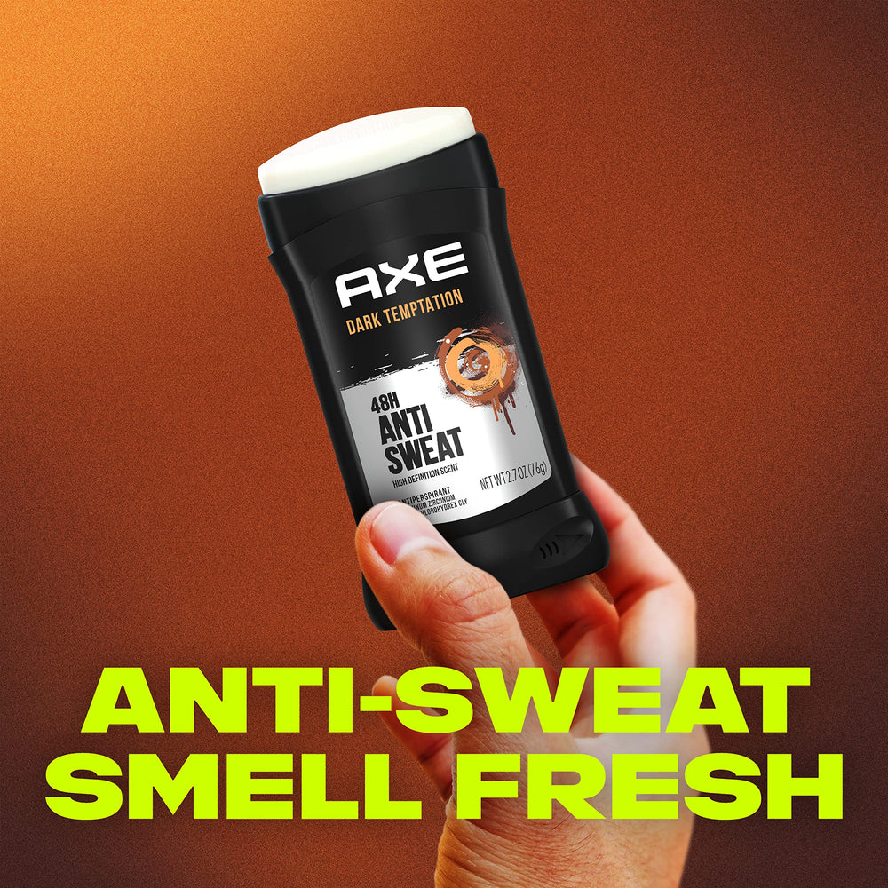 AXE Dark Temptation close-up texture illustrating clear, non-greasy finish