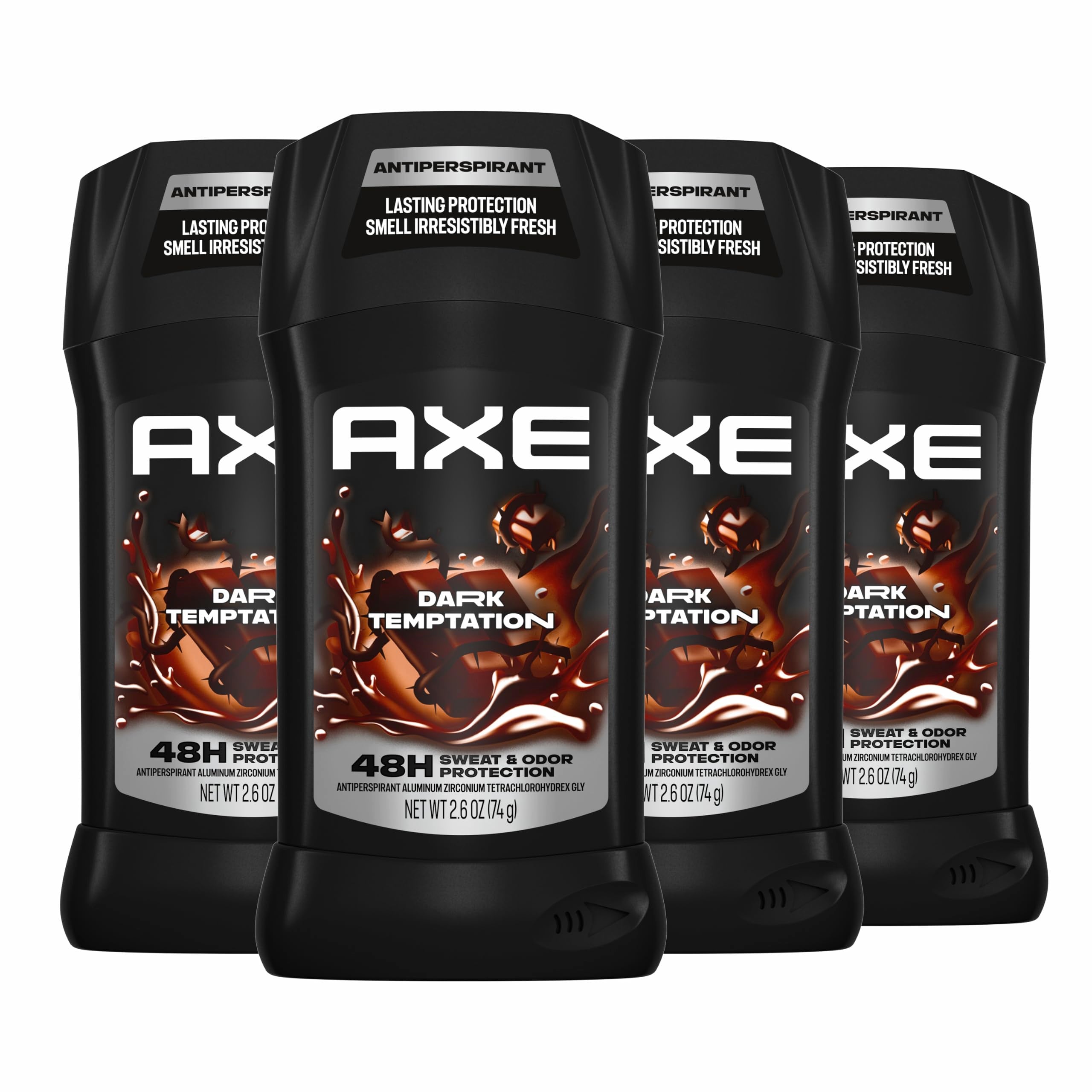AXE Dark Temptation front packaging shows product and scent appeal