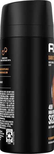 AXE Dark Temptation on bathroom vanity suggesting post-shower grooming benefit