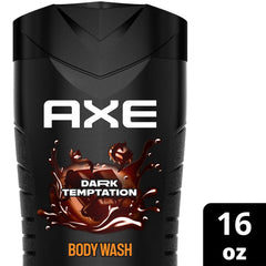 AXE Dark Temptation being used in shower with foamy lather for clean skin