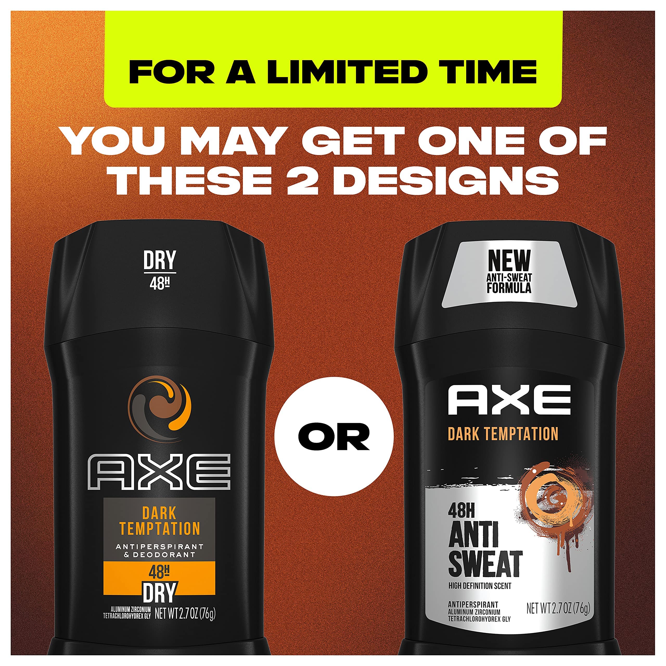 AXE stick texture close-up demonstrating smooth application and coverage