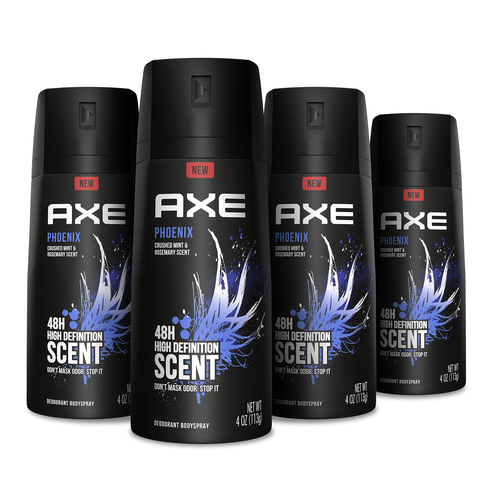 AXE front can showing Phoenix scent and fresh look