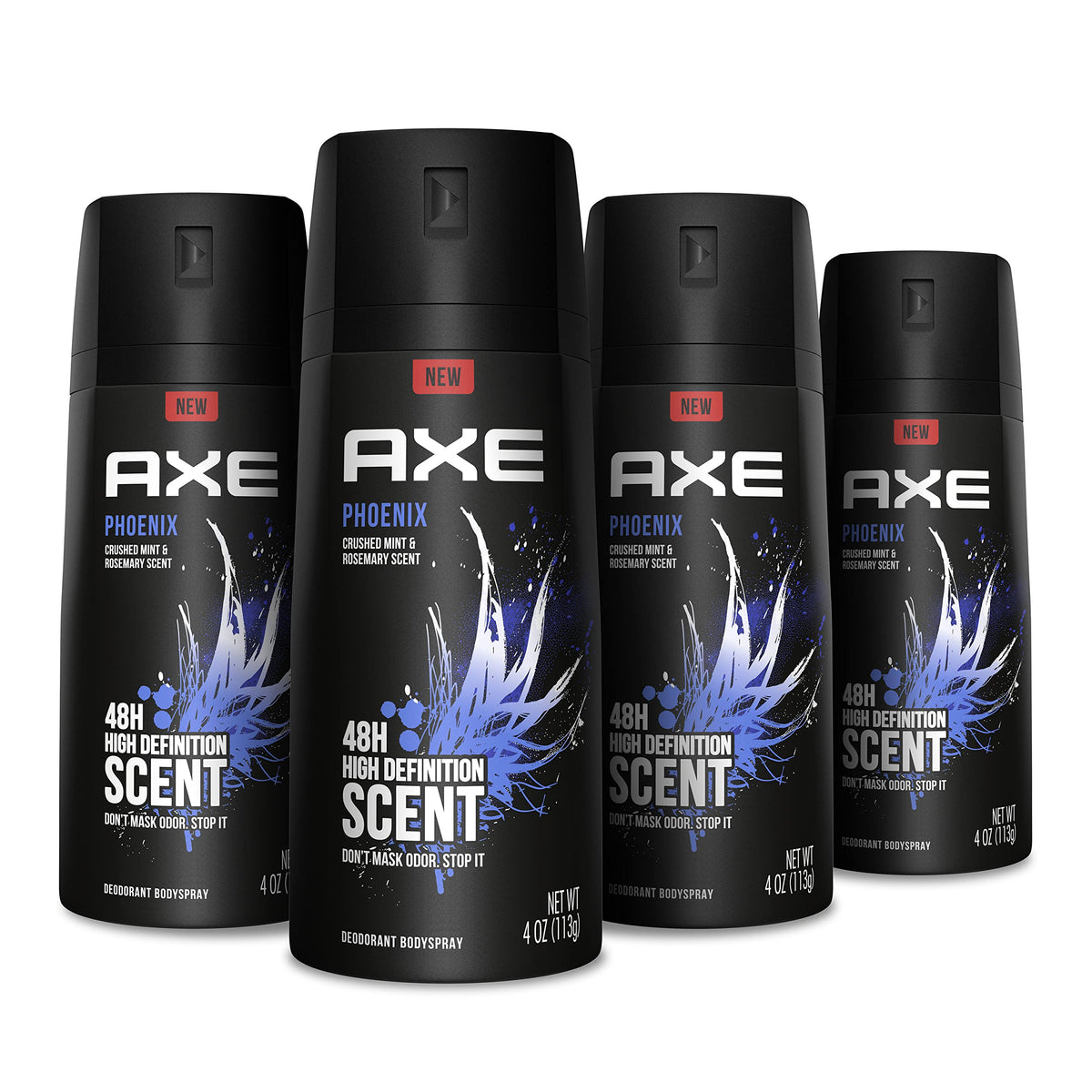 AXE front can showing Phoenix scent and fresh look