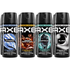 AXE front packaging 8-pack showing variety and value