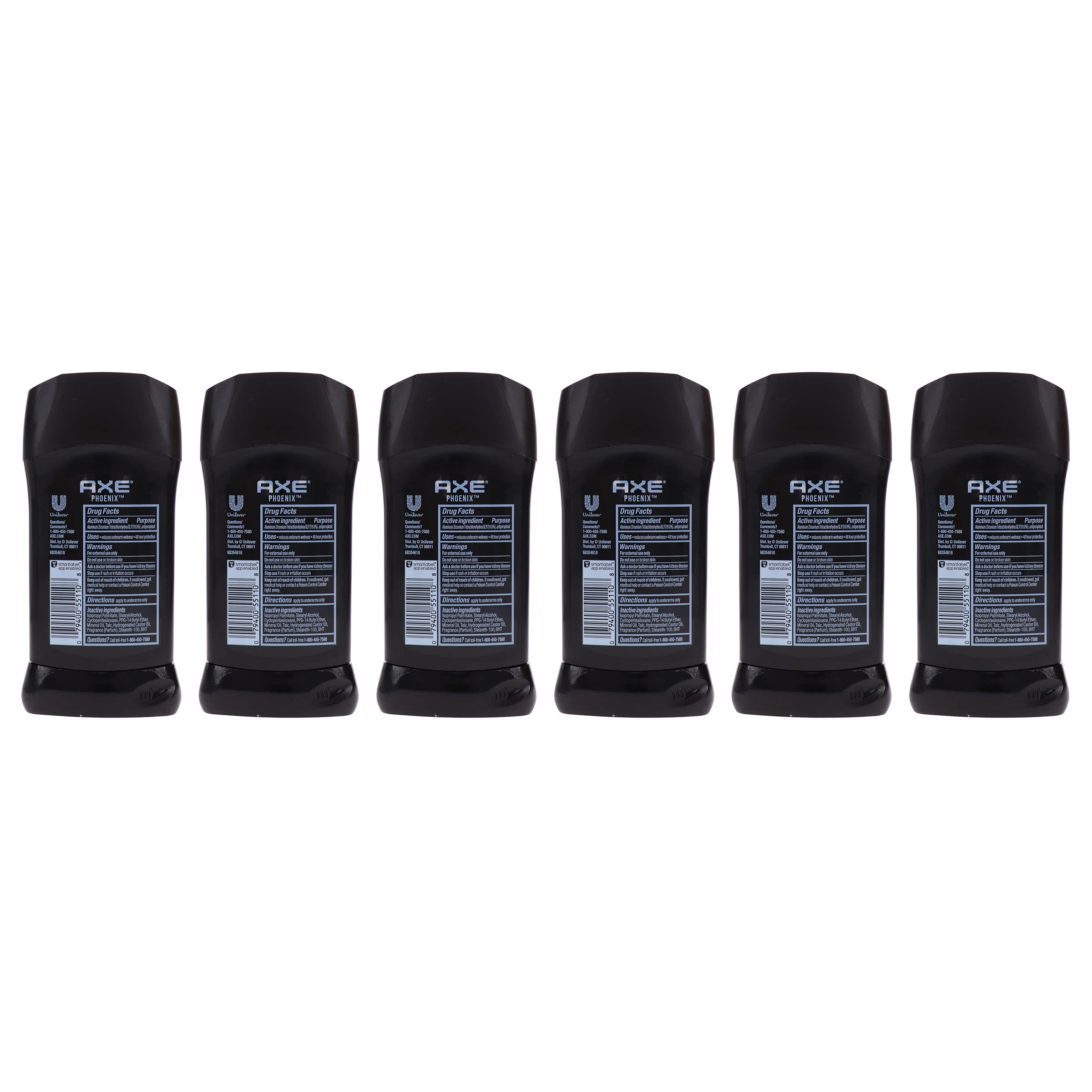 AXE Phoenix label showing size and key features for easy identification