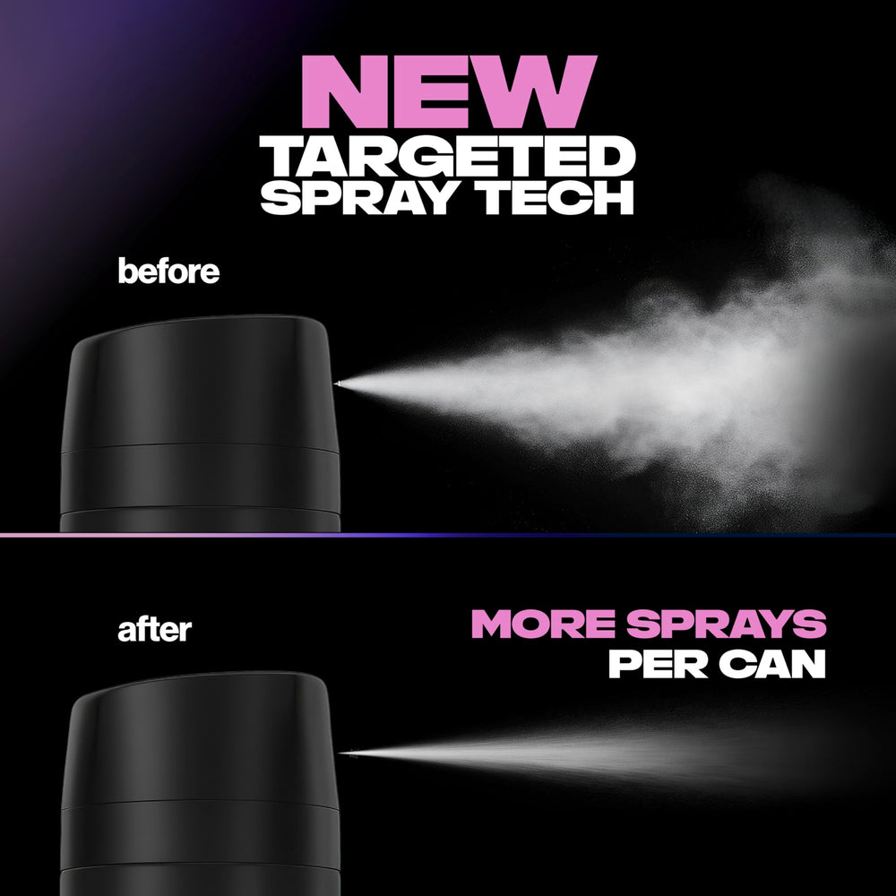 AXE Purple Patchouli held in hand to show compact size and portability