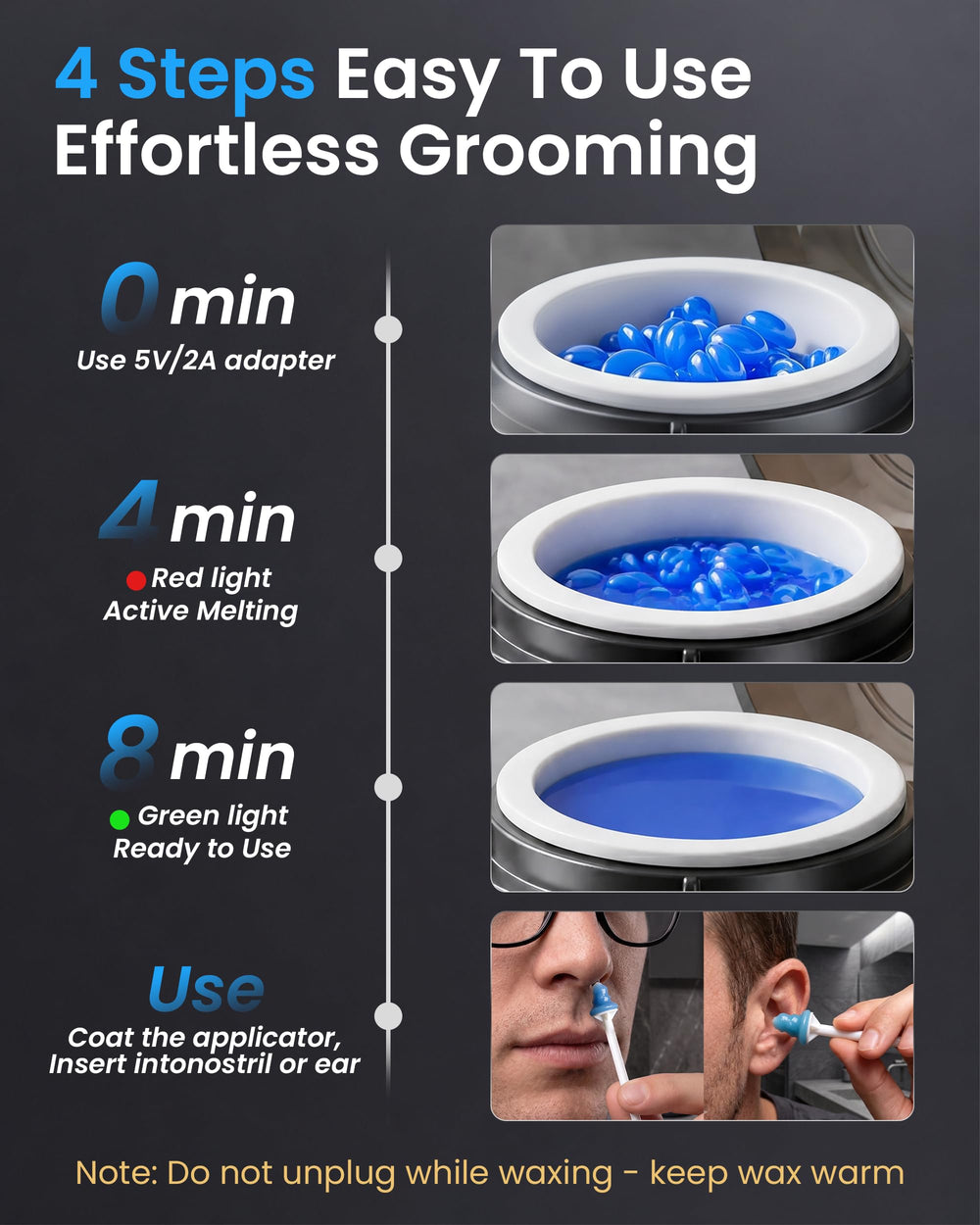 Azang assorted applicators and guards laid out for precise grooming