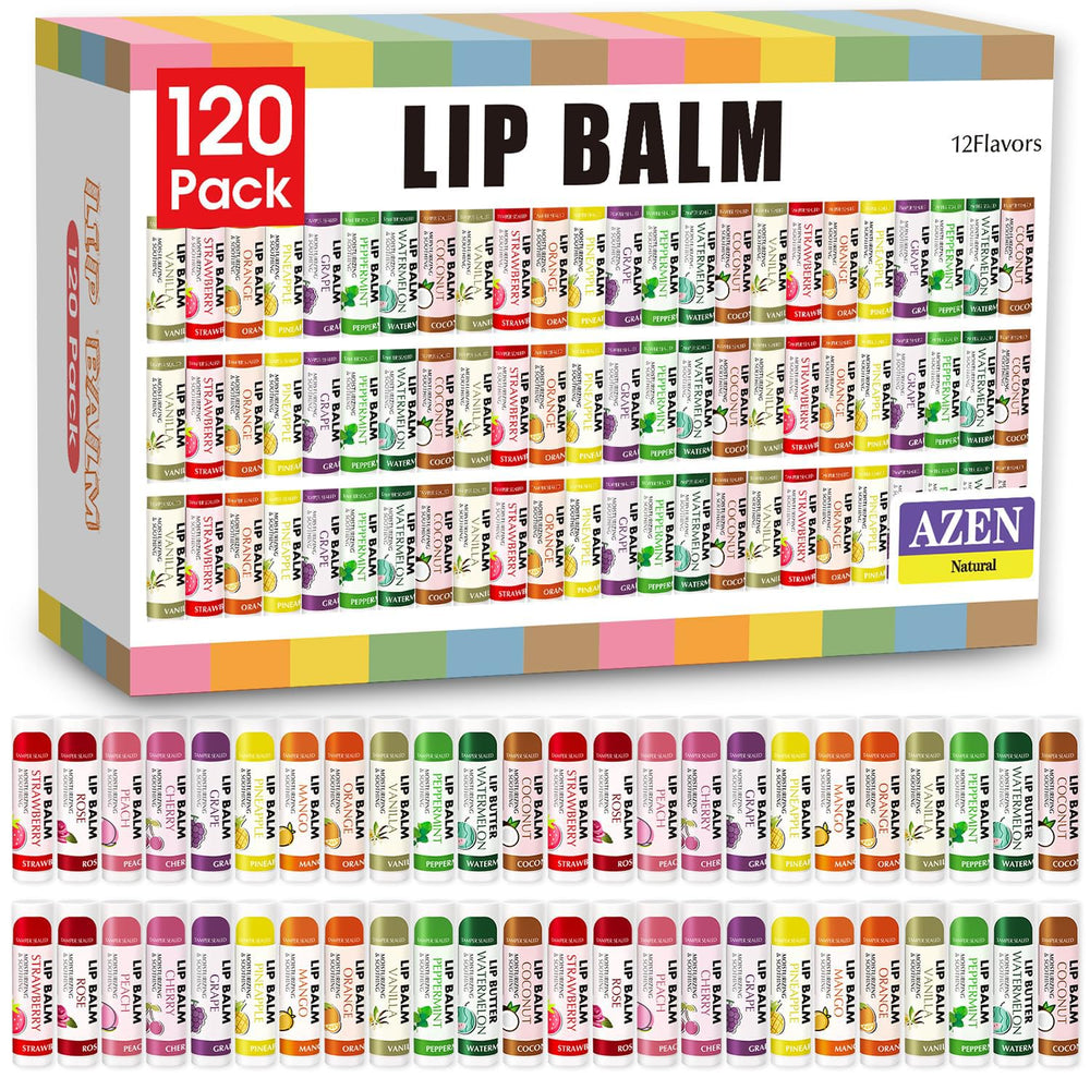 AZEN front packaging showing 120-pack and flavor variety for easy gifting