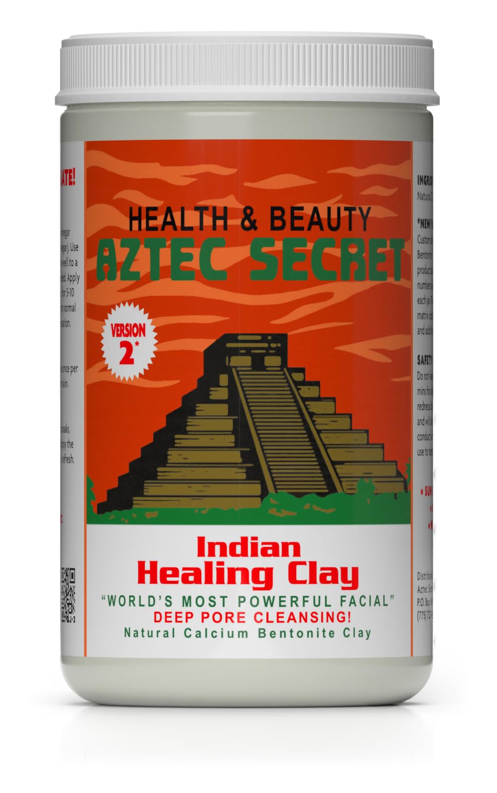 Aztec Secret front packaging showing brand and product name for clear identification