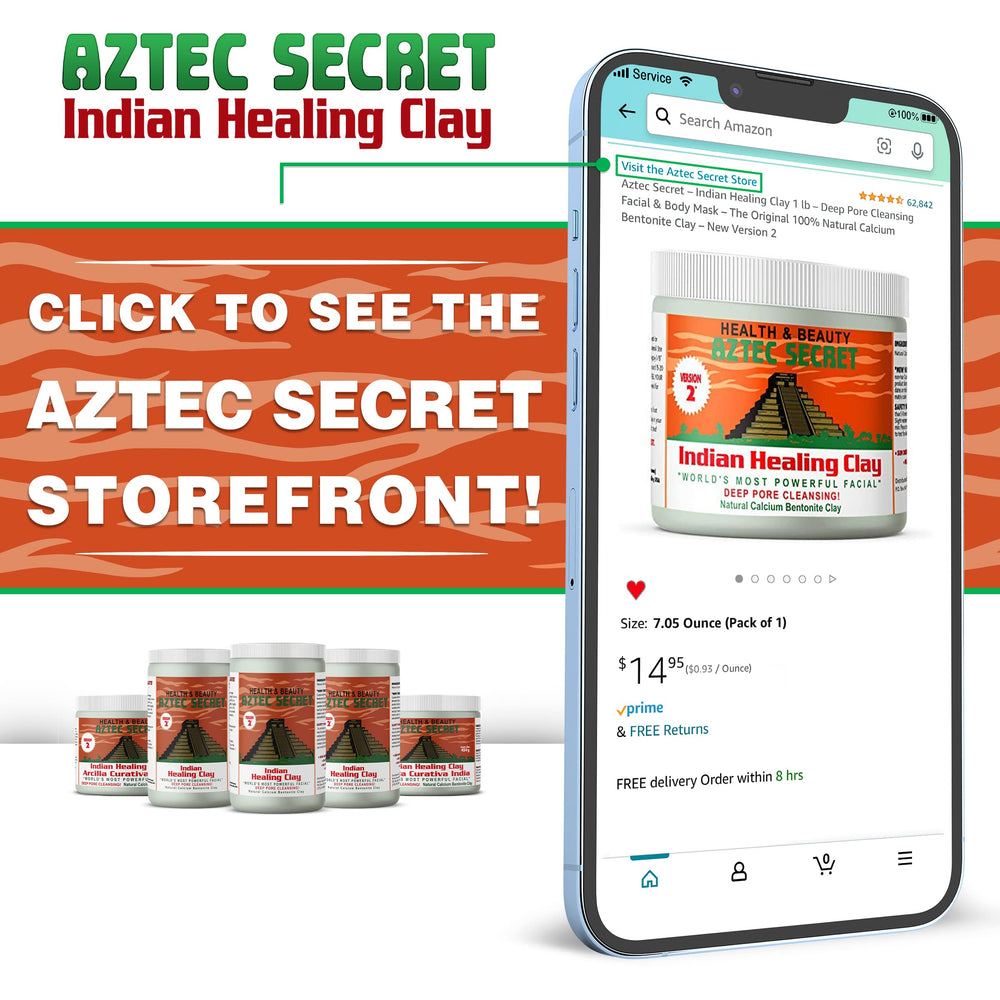 Aztec Secret lid detail with security sticker, brand tamper-evident seal visible