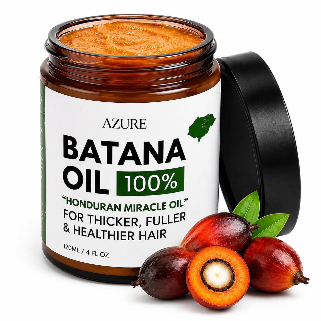 AZURE Batana front jar showing product and label for clear identification and trust