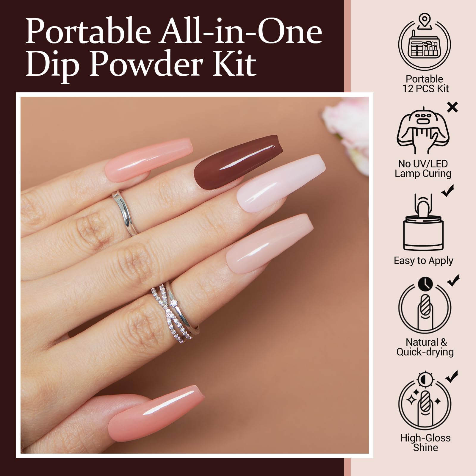 AZUREBEAUTY nail brush file and replacement brushes for precise results