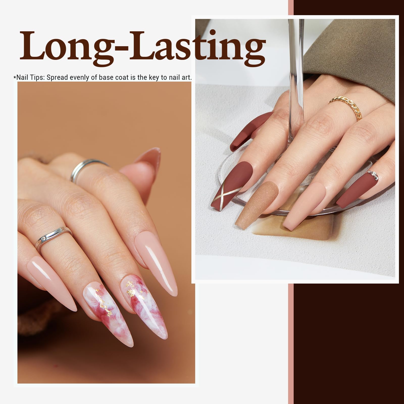 AZUREBEAUTY four nude brown shade swatches for natural looks