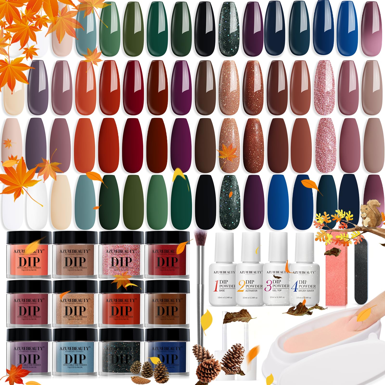 AZUREBEAUTY front packaging showing complete 42-piece kit and benefits