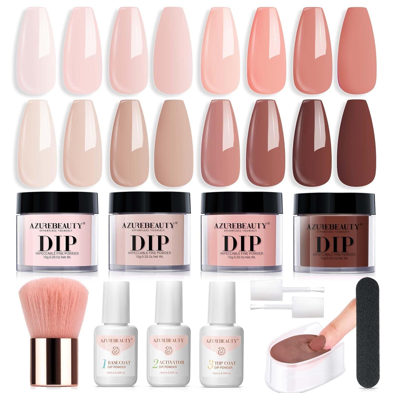AZUREBEAUTY front packaging showing complete starter kit benefits