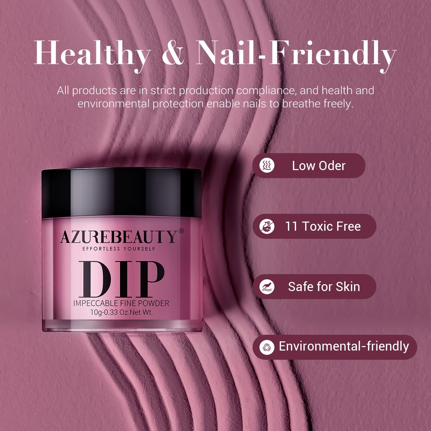 AZUREBEAUTY kit staged in a at-home manicure setting for effortless results