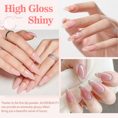 AZUREBEAUTY nail file and buffer tools included for smooth shaping