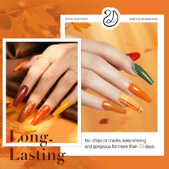 AzureBeauty powders top view with eight colors for versatile manicures
