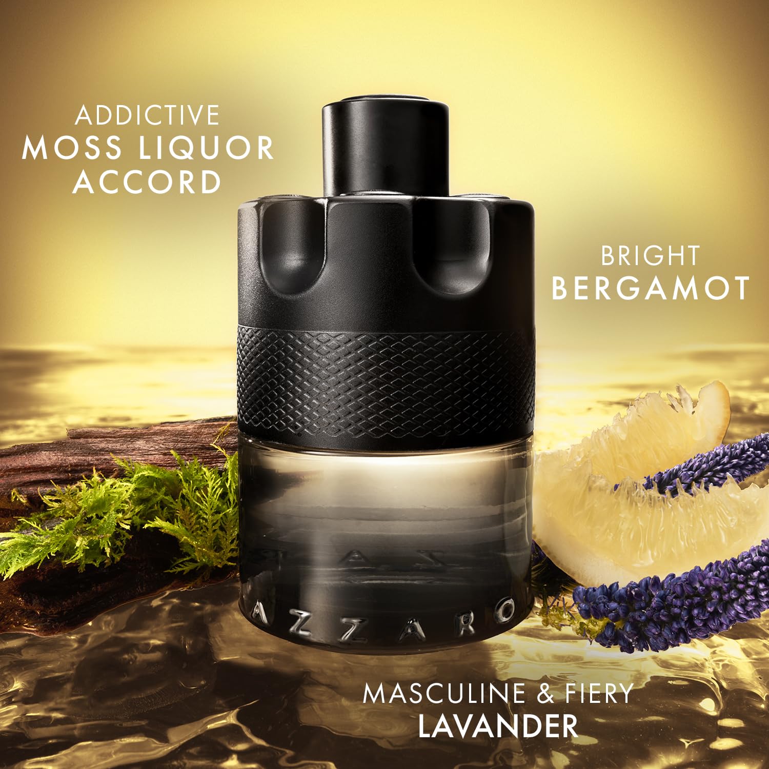 Azzaro The Most Wanted Intense 10ml side-by-side with others showing size and intensity contrast