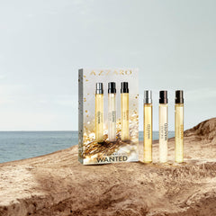 Azzaro Wanted EDT 10ml close-up displaying bottle details for clear daytime scent choice