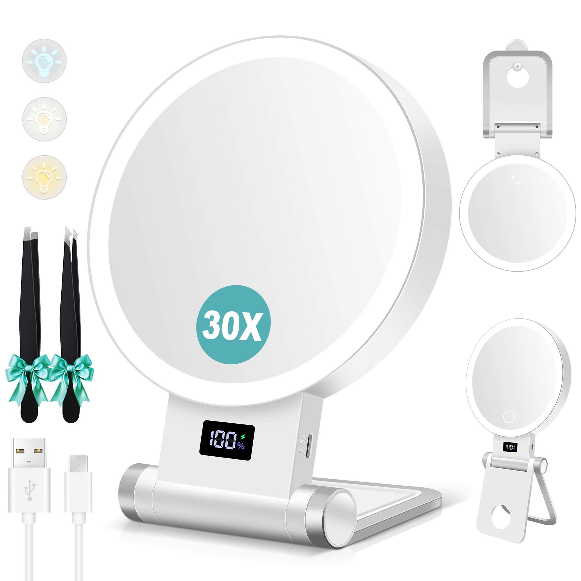 B Beauty Planet front view showing double-sided mirrors for versatile grooming