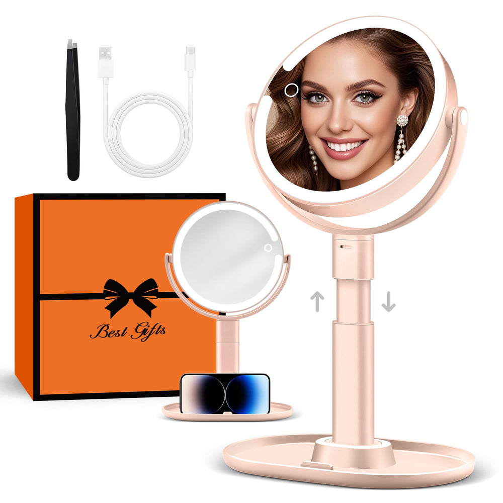 B Beauty Planet front view showing dual-sided mirror and stable base for reliable use
