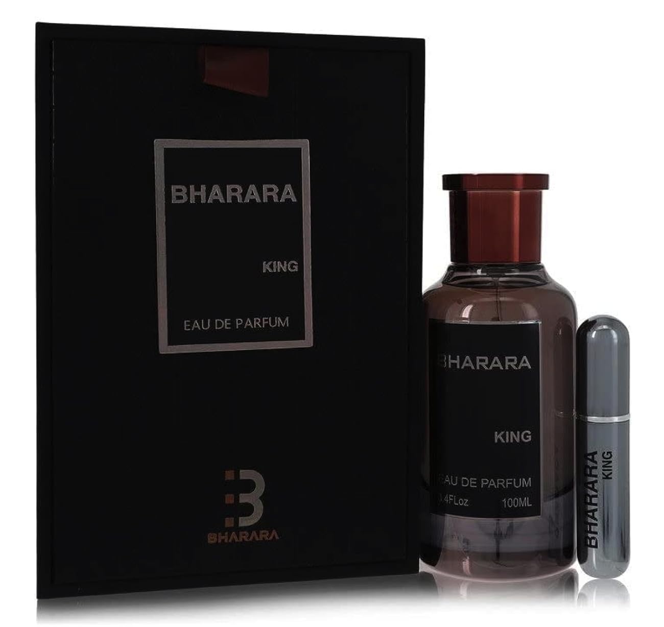 B Bharara King For Men bottle front view showing elegant packaging and lasting fragrance