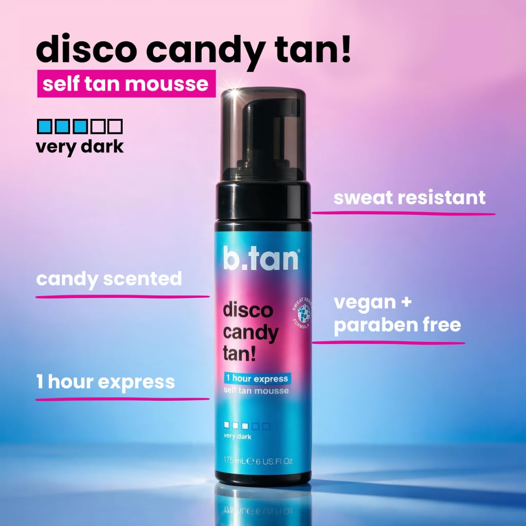 B.TAN application mitt in use delivering streak-free, even tan benefit