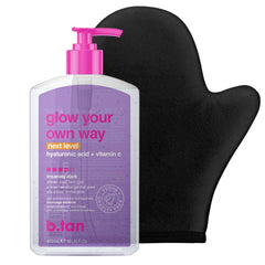 B.TAN front packaging showing kit components and deep tan promise
