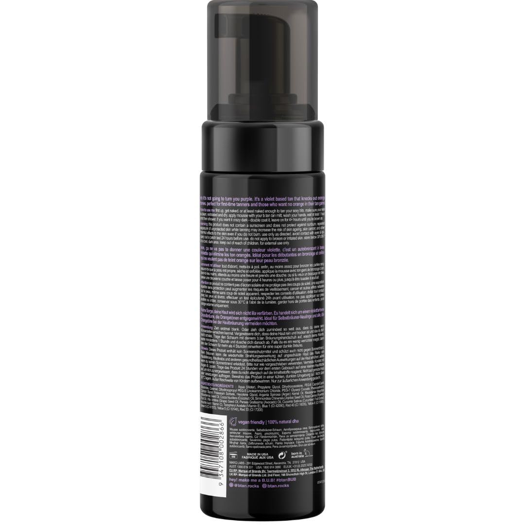 b.tan mousse pump close-up highlighting easy dispensing