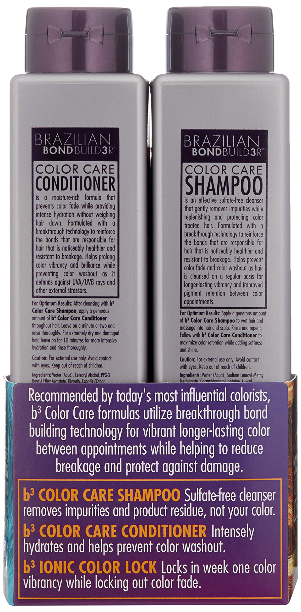 B3 Brazilian BondBuilder conditioner bottle detail displaying smoothing benefits