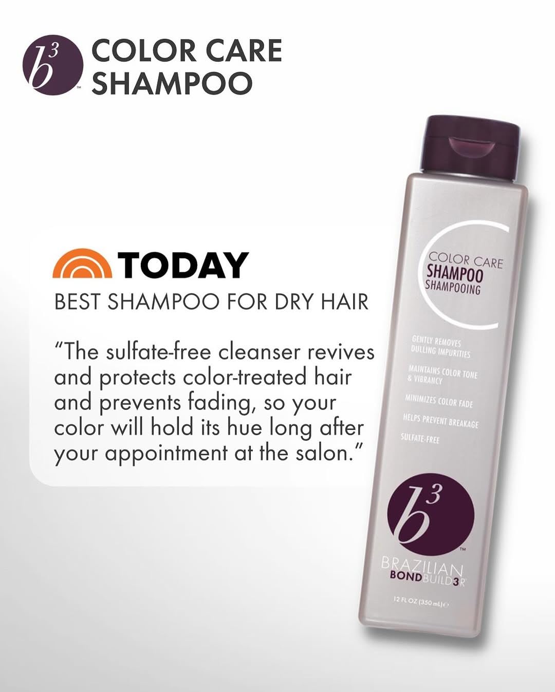 B3 Brazilian BondBuilder conditioner creamy texture demonstrating hydration
