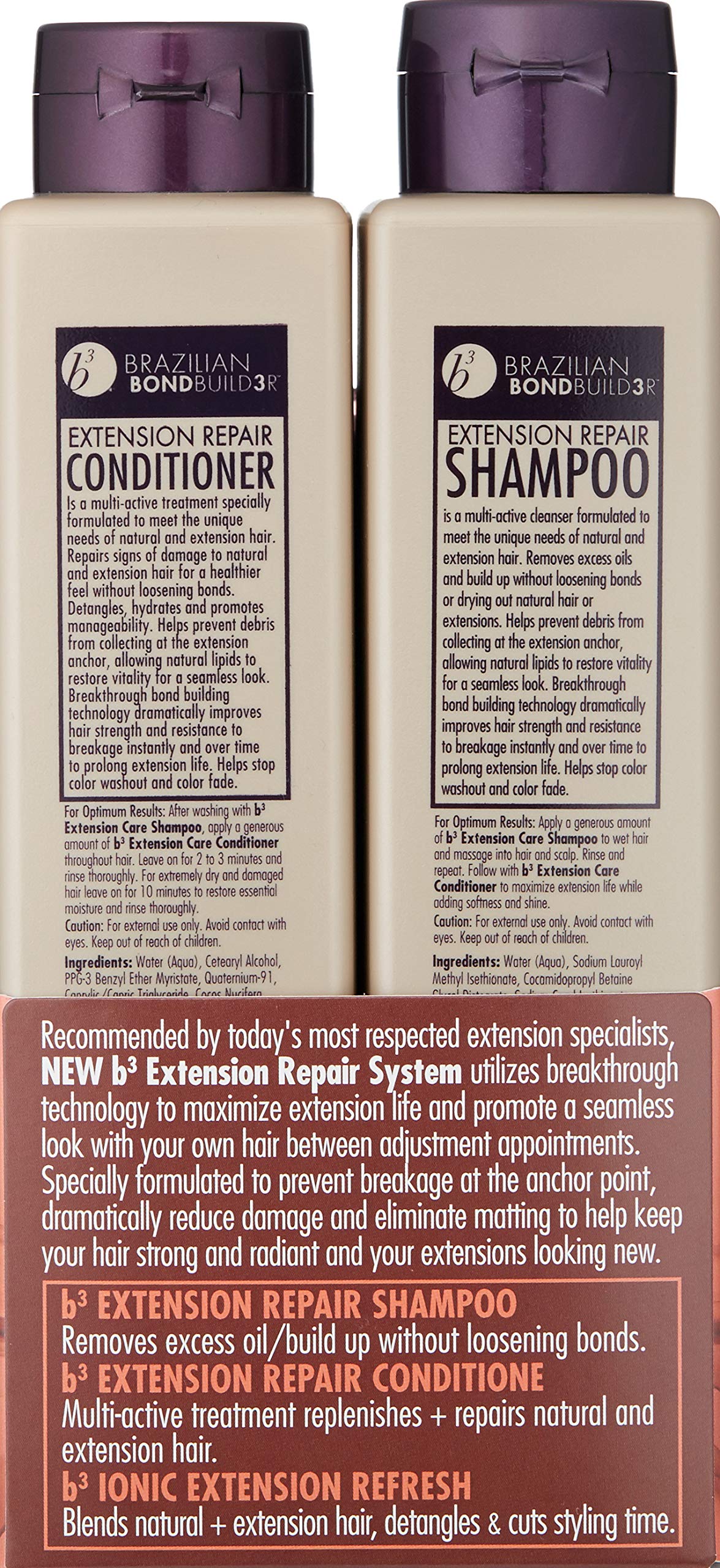 B3 Brazilian BondBuilder conditioner creamy texture demonstrating smoothing moisture