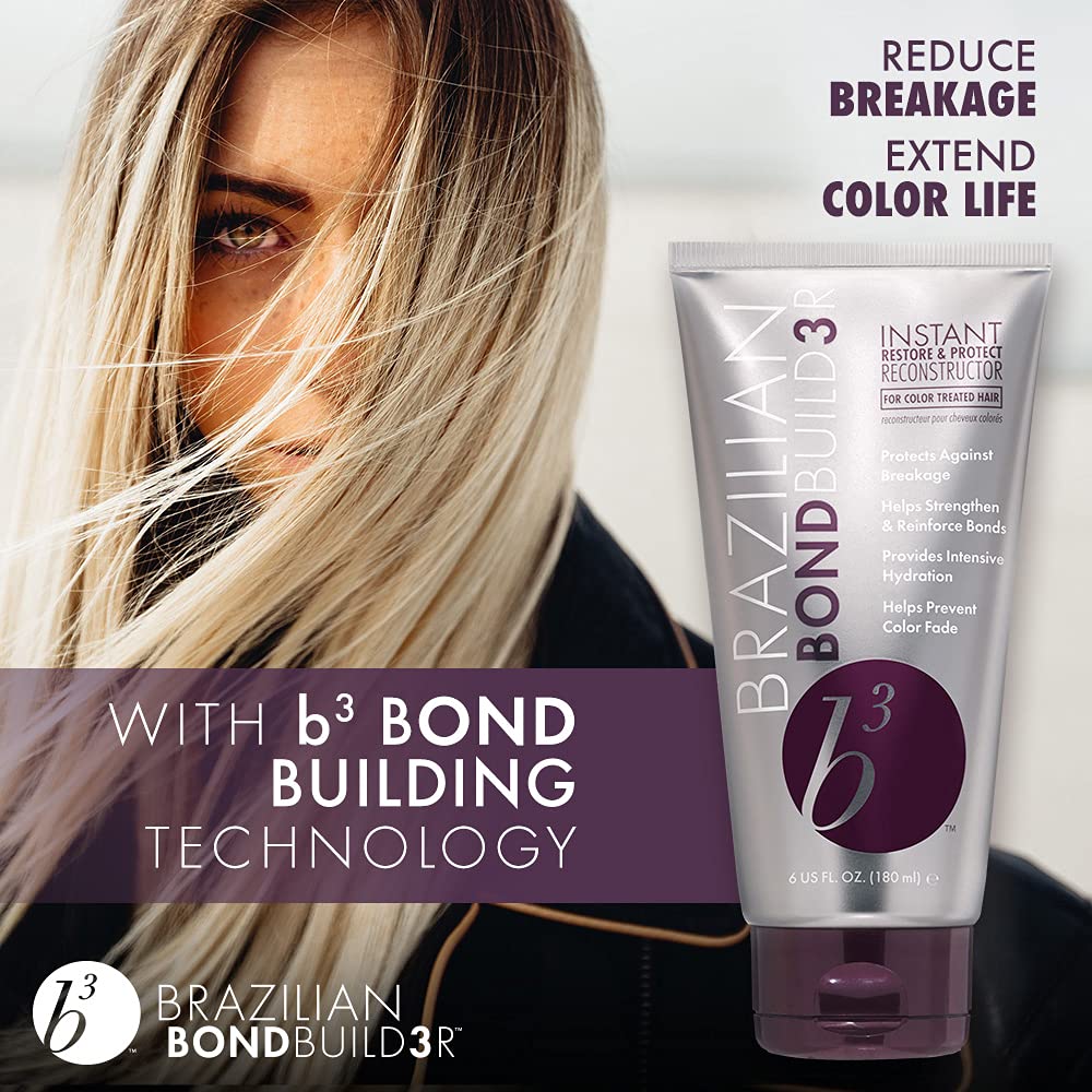 B3 BRAZILIAN BONDBUILDER application in hair demonstrating easier styling and strength