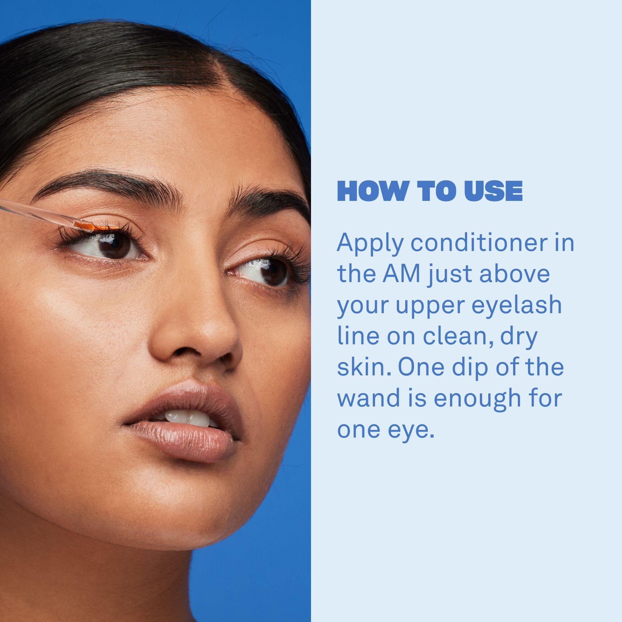 Babe Original applied to upper lashline demonstrating easy daily use