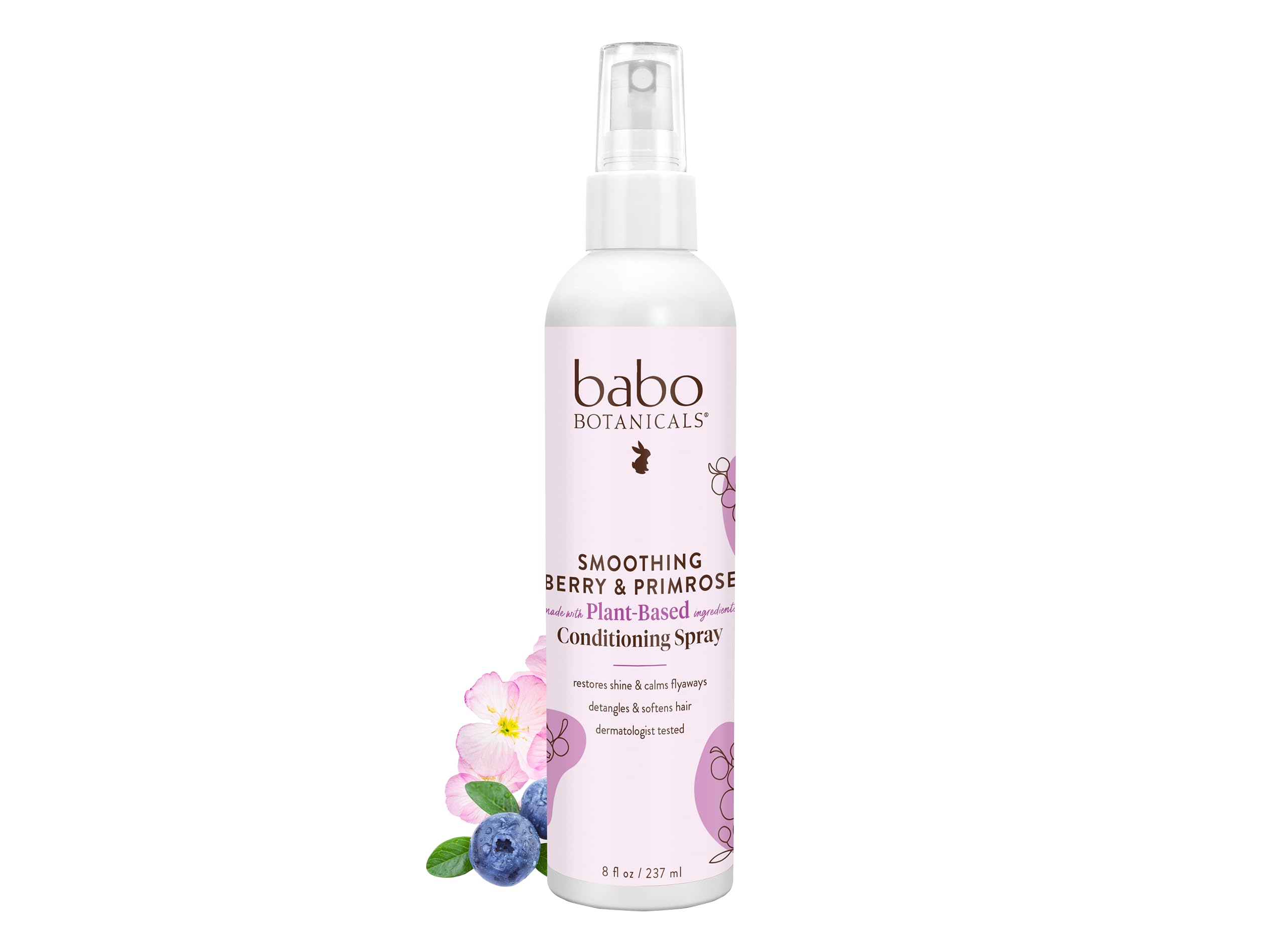 Babo Botanicals front bottle shot showing clean silicone-free detangler