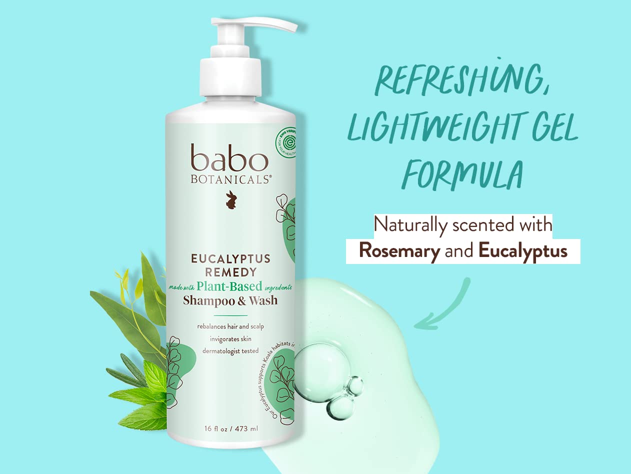 Before and after hair image showing Babo Botanicals improved manageability