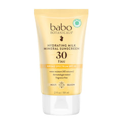 Babo Botanicals front packaging showing SPF 30 and dewy benefit