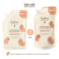 Babo Botanicals label close-up highlighting plant-based ingredients