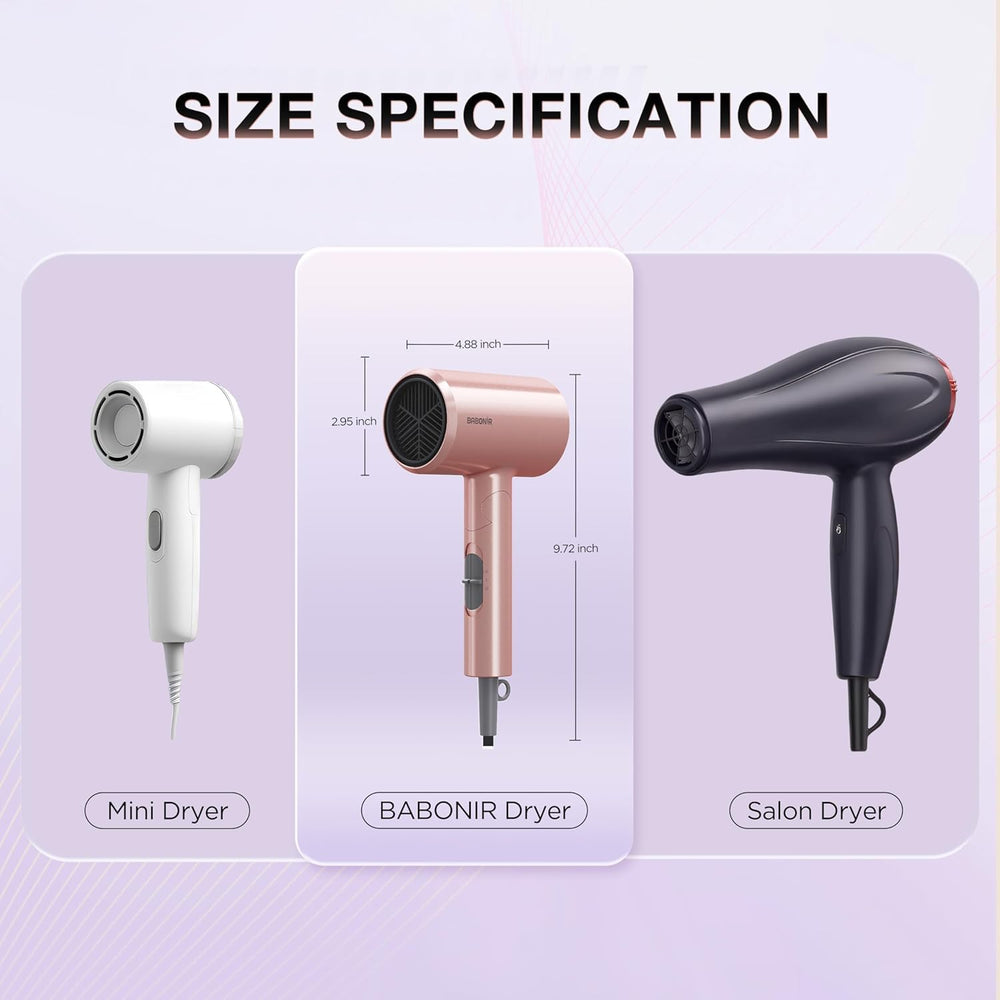 BABONIR concentrator nozzle attached for precise styling and smooth finishes
