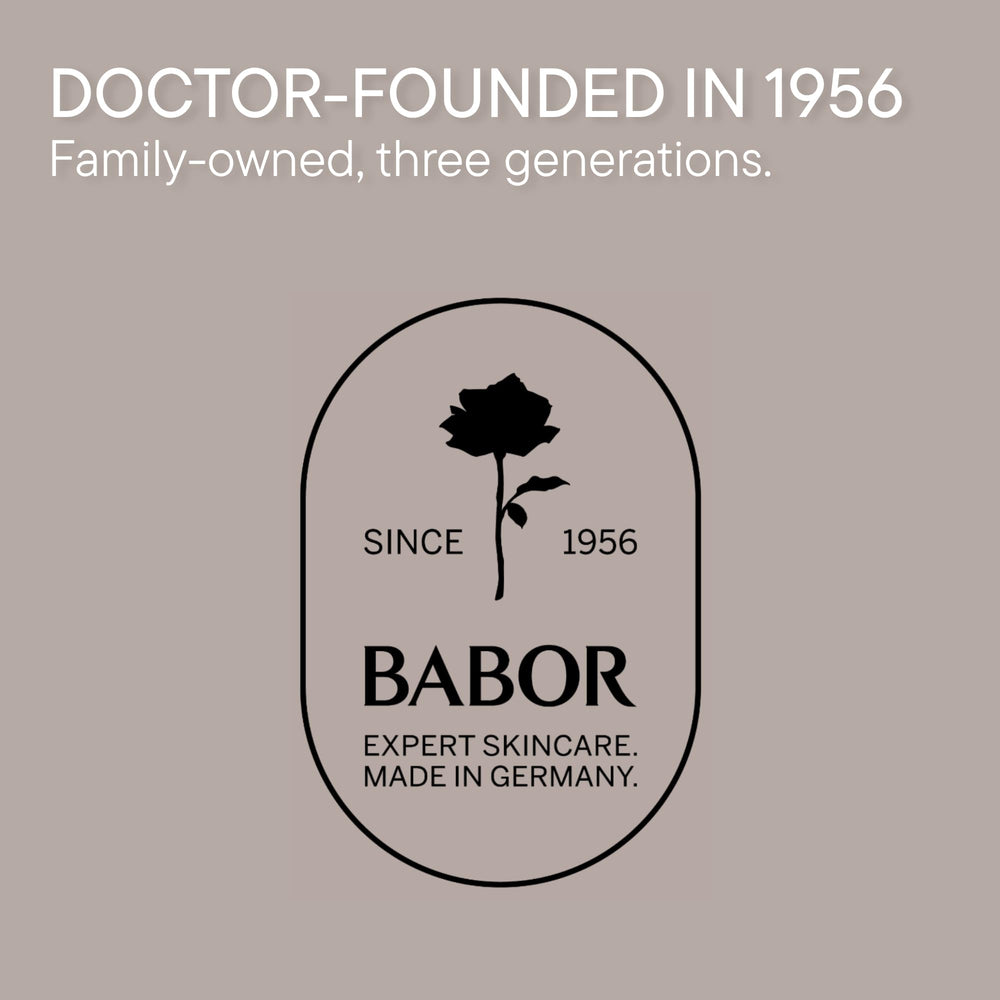 BABOR ingredient label showing Vitamin C and enzyme benefits