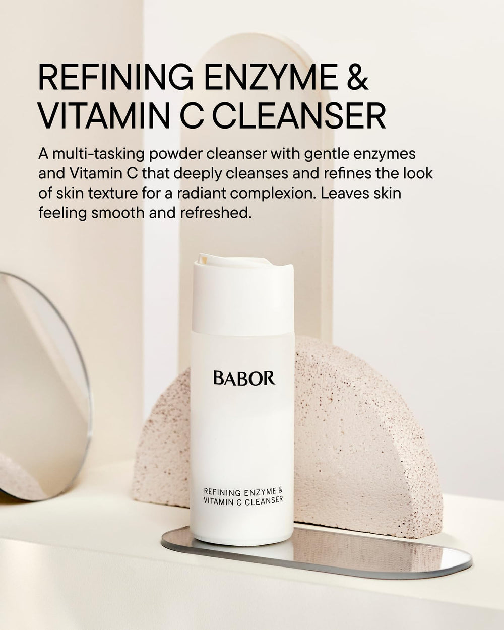 BABOR close-up of fine powder texture highlighting gentle exfoliation