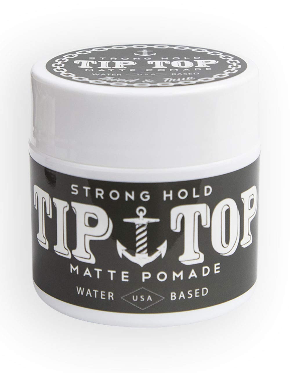 BabyFaceDiary TIP TOP jar front view showing label and compact 4.25oz size, clear hold benefits